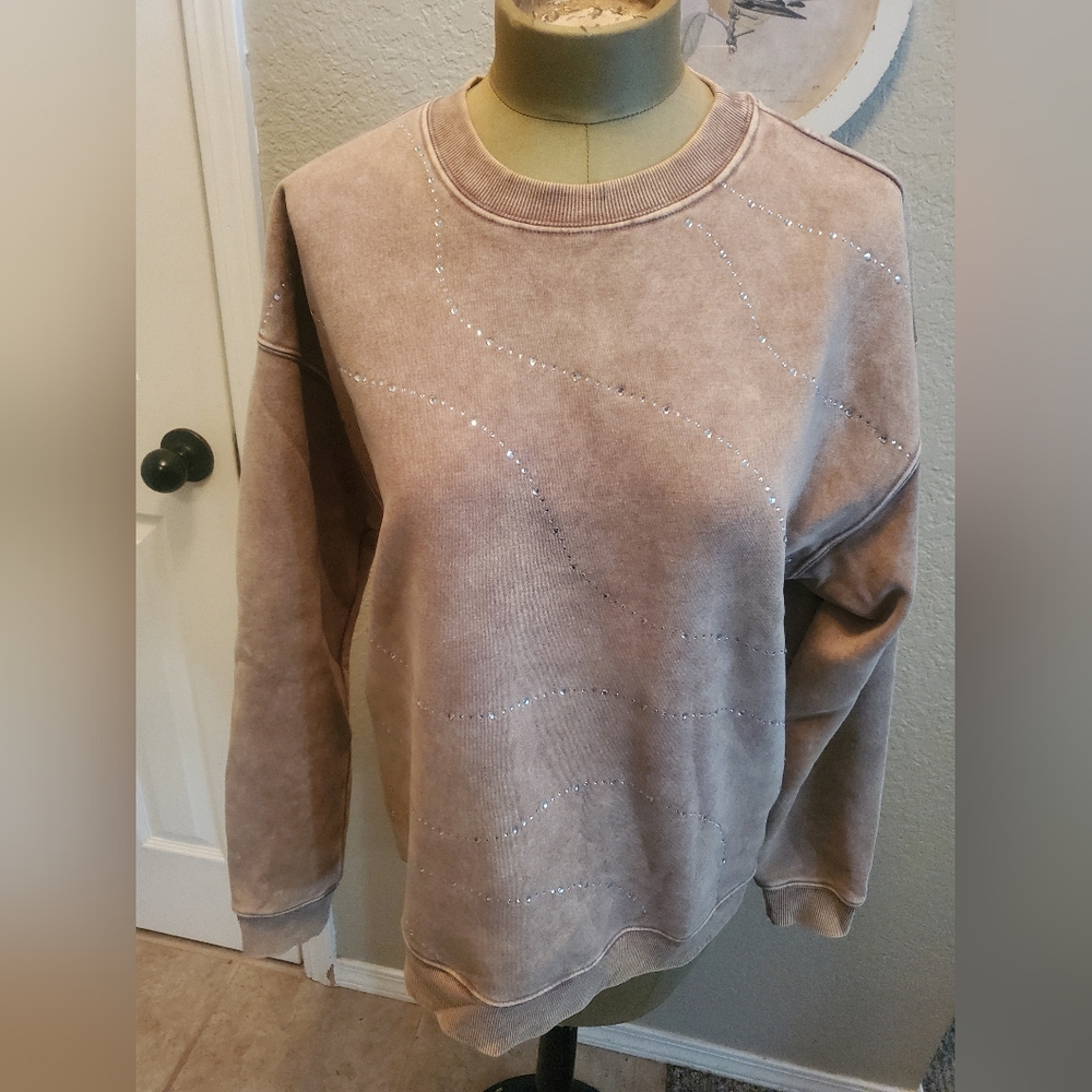 Target Oversized Dad Sweatshirt with Sequin detail.